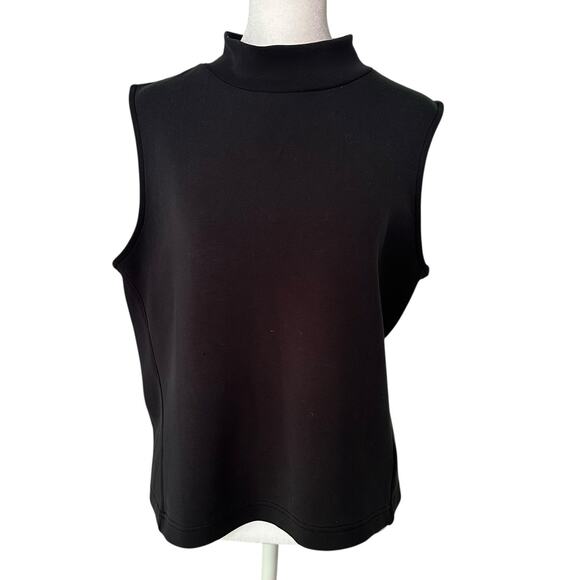 SPANX black sleeveless turtleneck top size L - Picture 1 of 11